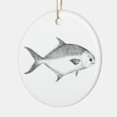 Décoration En Céramique Logo Florida Pompano (art en ligne) (Gauche)