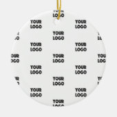 Décoration En Céramique Logo simple à répéter | Blanc (Devant)