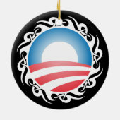 Décoration En Céramique logo tribal barack obama (Dos)