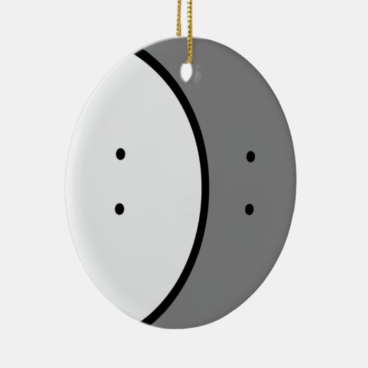 Décoration En Céramique Logo uniquement avec texte en arrière (Droite)