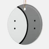 Décoration En Céramique Logo uniquement avec texte en arrière (Gauche)