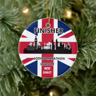 Décoration En Céramique London Marathon Finisher Running Keepsaké Cadeau