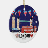Décoration En Céramique London Theme Ornament 2024 (Droite)