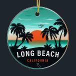 Décoration En Céramique Long Beach California Retro Sunset Souvenirs 80s<br><div class="desc">Long Beach California Retro Sunset Souvenirs 80s. Long Beach California. Ce design rétro fait un grand cadeau de Noël ou d'anniversaire pour les fans de Long Beach. Le design rétro des vibes d'été est un cadeau parfait pour les amateurs de voyage et de destinations tropicales.</div>