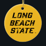 Décoration En Céramique Long Beach State Wordmark<br><div class="desc">Check out these California State University Long Beach designs ! Show off your California State Pride with these new University products. These make the parfait poison for the long beach student, alumni, family, friend ou fan in your life. All of these Zazzle products are customizable with your name, class year,...</div>