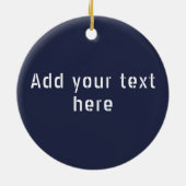 Décoration En Céramique Longitude de la latitude de Denver personnalisée (Dos)