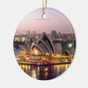 Décoration En Céramique L'Opéra de Sydney en soirée