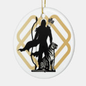 Décoration En Céramique Lord Ayyappan (Gauche)