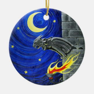 Décoration En Céramique L'ornement d'arbre de gargouille