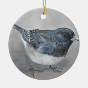 Décoration En Céramique L'ornement d'art des oiseaux de neige Junco