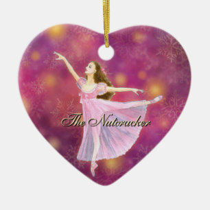 Décoration En Céramique L'ornement de coeur de casse-noix avec Clara