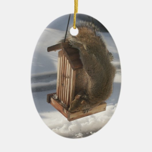 Décoration En Céramique L'ornement de l'écureuil (Devant)