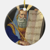 Décoration En Céramique L'ornement de Moïse et des dix commandements (Dos)