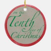 Décoration En Céramique L'ornement de Noël des Dix Seigneurs (Dos)