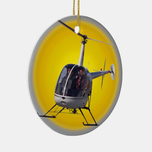 Décoration En Céramique L'ornement d'hélicoptère personnalisent la (Droite)