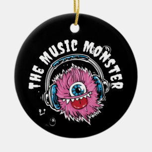 Décoration En Céramique L'ornement personnalisé Music Monster