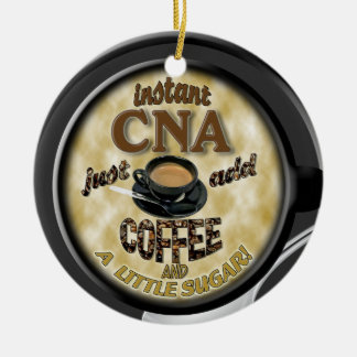 DÉCORATION EN CÉRAMIQUE L'ORNEMENT PEUT CAFÉ AUXILIAIRE SOIGNANT CERTIFIÉ