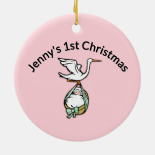 Décoration En Céramique L'ornement pour les filles de bébé Noël