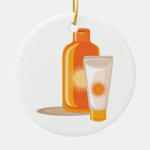 Décoration En Céramique Lotion Suntan