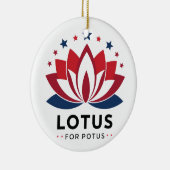 Décoration En Céramique Lotus pour POTUS Kamala Harris 2024 (Droite)