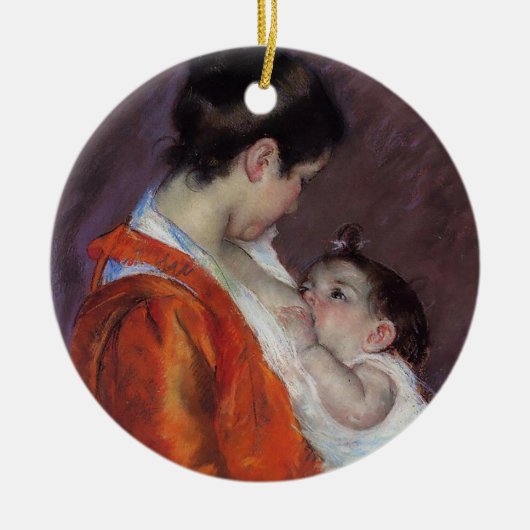 Décoration En Céramique Louise Nuring Son Enfant | Mary Cassatt (Devant)