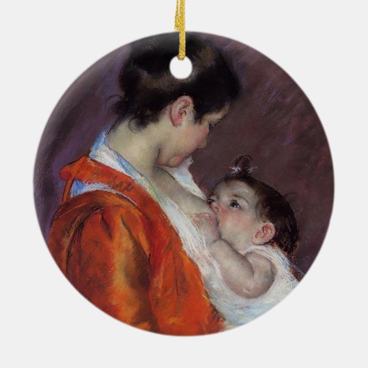 Décoration En Céramique Louise Nuring Son Enfant | Mary Cassatt (Dos)