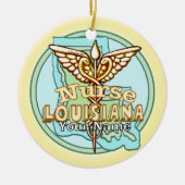 Décoration En Céramique Louisiana Caduceus Nurse (Devant)