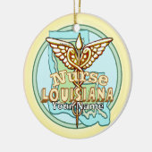 Décoration En Céramique Louisiana Caduceus Nurse (Gauche)
