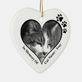 Décoration En Céramique Lovable Black and White Cat Memories (Droite)