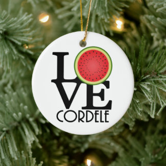 Décoration En Céramique LOVE Cordele Watermelon Series