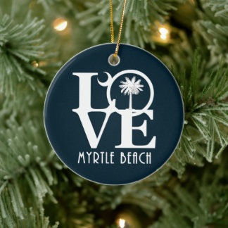 Décoration En Céramique LOVE Myrtle Beach Caroline du Sud