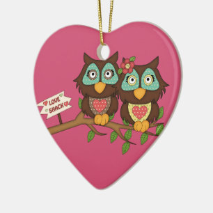 Décoration En Céramique Love Ows design Cadeaux