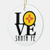 Décoration En Céramique LOVE Père Noël Fe (Gauche)