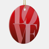 Décoration En Céramique Love Romance Rouge rose (Droite)