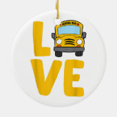 Décoration En Céramique Love School Bus Driver Schoolbus Busdriver (Dos)