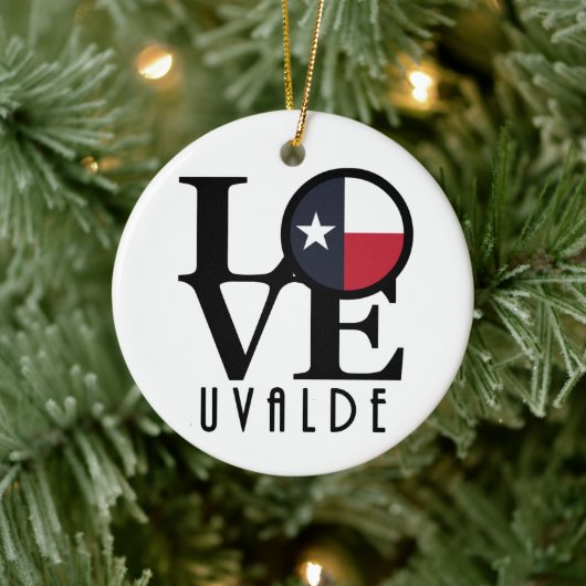 Décoration En Céramique LOVE Uvalge Texas (Arbre)