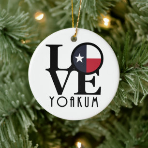 Décoration En Céramique LOVE Yoakum Texas