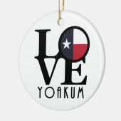Décoration En Céramique LOVE Yoakum Texas (Gauche)