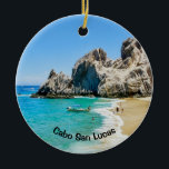 Décoration En Céramique Lovers Beach, Cabo San Lucas<br><div class="desc">Lover's Beach est la plus grande attraction de plage de Cabo San Lucas. Soleil,  sable et belle eau font que les gens restent occupés pendant la journée.</div>