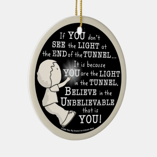 Décoration En Céramique Lumière dans le tunnel (Droite)