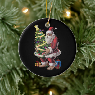 Décoration En Céramique Lumières de sapin de Noël Bigfoot Noël amateur de 