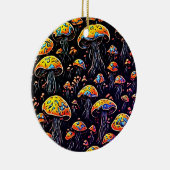 Décoration En Céramique Lumières Enchantant : Champignons Rétro (Droite)