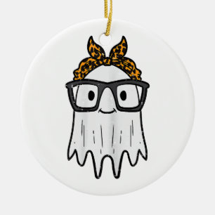 Décoration En Céramique Lunettes de fantôme d'Halloween Mignonnes