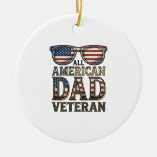 Décoration En Céramique Lunettes de soleil patriotiques pour vétéran de pa