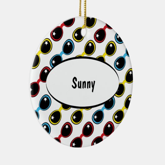 Décoration En Céramique Lunettes de soleil rétro Primaire (Droite)