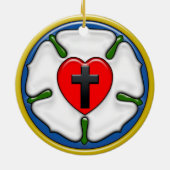 Décoration En Céramique Luther, Rose, (Dos)