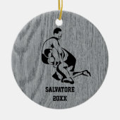 Décoration En Céramique Lutte Pour Noël Au Mat (Devant)