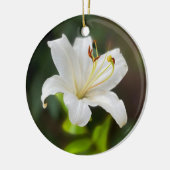 Décoration En Céramique Lys blanc crépusculaire (Gauche)