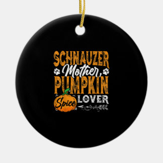 Décoration En Céramique M3SSS Miniature Schnauzer Don de chien Halloween A