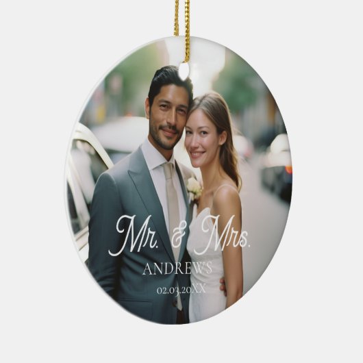 Décoration En Céramique M. & Mme ! Élégant, Simpel, Photo (Droite)